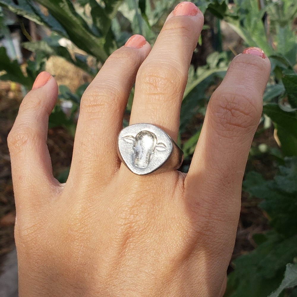 Cow Face Ring